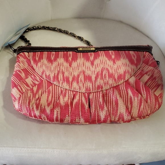 Rafe Osfa Pink and Brown Beaded Shoulder Barbiecore Bag - Picture 4 of 13